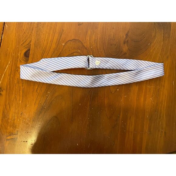 Diagonal Stripe 2006 Double D-Ring Buckle Belt Purple Blue 2000's - Picture 2 of 4